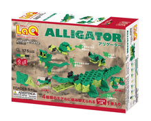 Load image into Gallery viewer, Alligator package back view from the LaQ animal world set