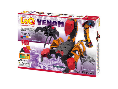 Package front view featured in the LaQ animal world venom set