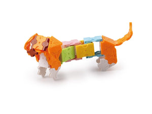 Dachshund featured in the LaQ basic 211 pastel set