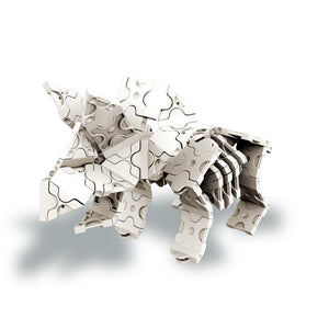 Triceratops featured in the LaQ dinosaur world skeleton set