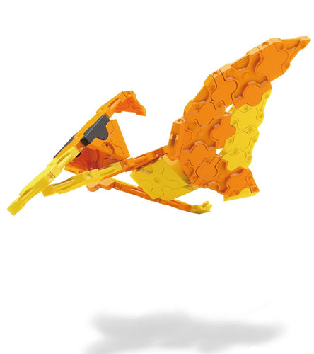 Flying side view featured in the LaQ dinosaur world mini pteranodon set