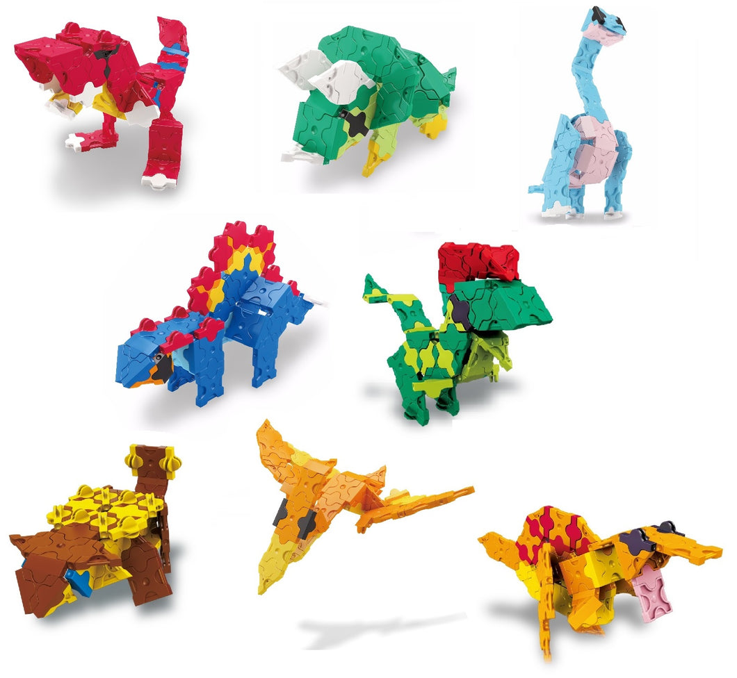 Collection LaQ Mini Dino - 8 ensembles