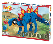 Load image into Gallery viewer, Package front side featured in the LaQ dinosaur world stegosaurus set