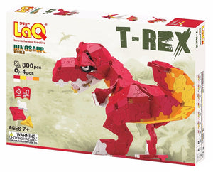 Package front side featured in the LaQ dinosaur world trex set
