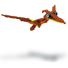 Load image into Gallery viewer, Flying pteranodon featured in the LaQ dino triceratops set