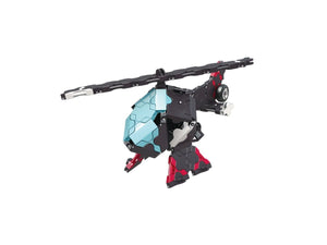 Helicopter featured in the LaQ hamacron constructor black racer set