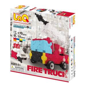 Package featured in the LaQ hamacron constructor fire truck set