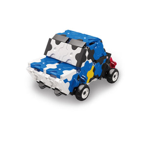Rally car featured in the LaQ hamacron constructor jet fighter set