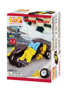 Package featured in the LaQ hamacron constructor mini drag racer set