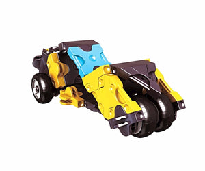 Right view featured in the LaQ hamacron constructor mini drag racer set