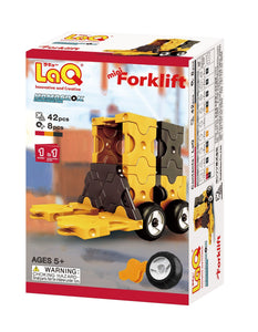 Package featured in the LaQ hamacron constructor mini forklift set