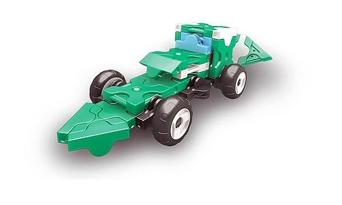Car featured in the LaQ hamacron constructor mini racer 3 green set