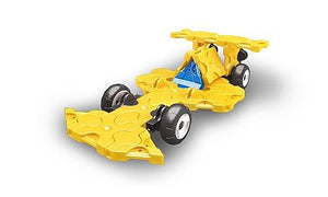 Car featured in the LaQ hamacron constructor mini racer 5 yellow set