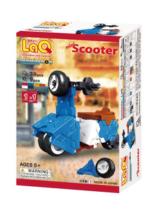 Package featured in the LaQ hamacron constructor mini scooter set