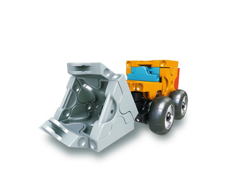 Tractor featured in the LaQ hamacron constructor mini wheel loader set