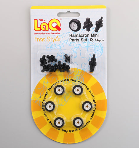 Package featured in the LaQ hamacron constructor mini wheels set
