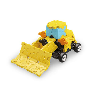Wheel loader featured in the LaQ hamacron constructor power digger set