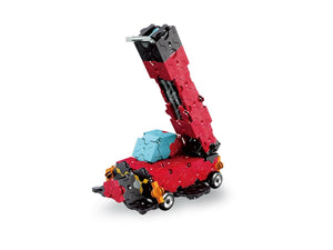 Crawler crane featured in the LaQ hamacron constructor power shovel set