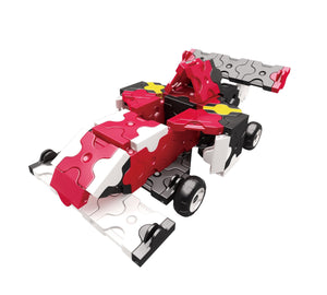 Red race car featured in the LaQ hamacron constructor race car set
