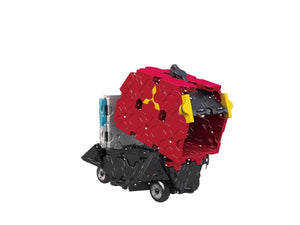 Garbage truck featured in the LaQ hamacron constructor speed wheels set