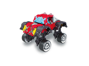 Monster truck featured in the LaQ hamacron constructor speed wheels set
