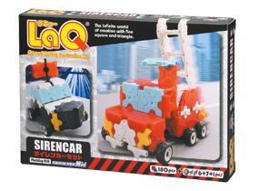 Package featured in the LaQ hobby kit siren car set