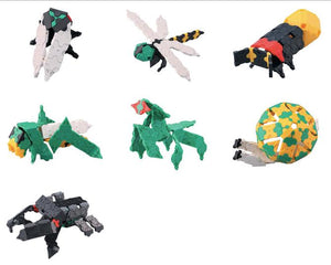 All models featured in the LaQ hobby kit stag beetle set