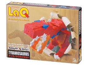 Package featured in the LaQ hobby kit tyrannosaurus set
