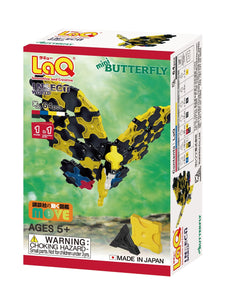 Package front view featured in the LaQ insect world mini butterfly set