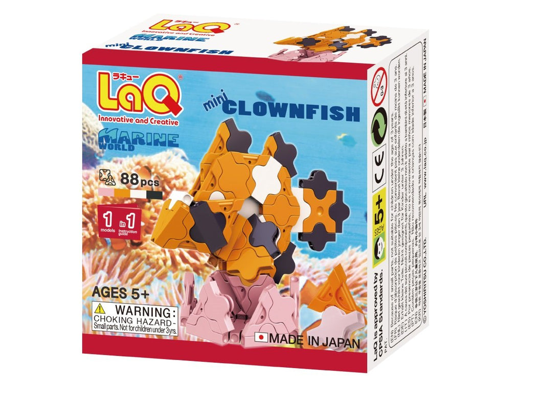 Clownfish featured in the LaQ marine world mini set