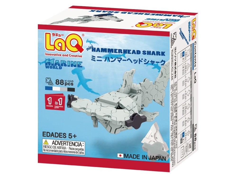 Hammerhead shark featured in the LaQ marine world mini set