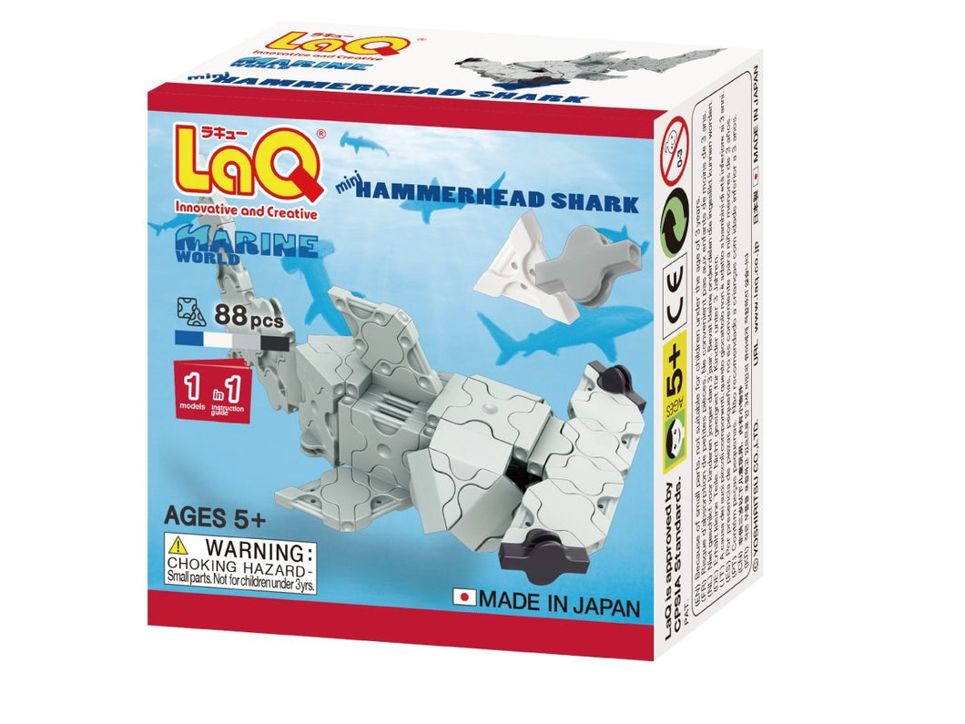 Hammerhead shark featured in the LaQ marine world mini set