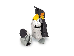 Emperor penguin and chick featured in the LaQ marine world penguin set