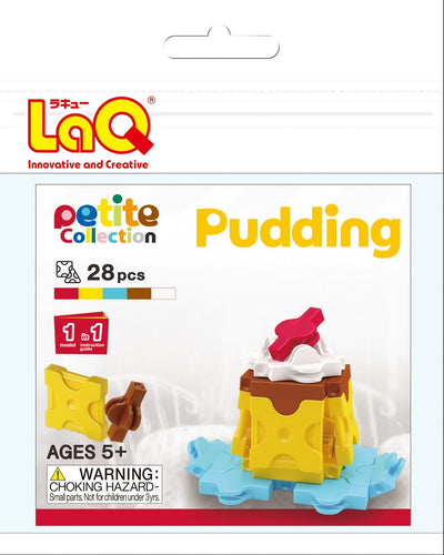 Pudding set package featured in the LaQ petite set