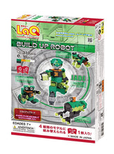 Load image into Gallery viewer, Package back view featured in the LaQ robot jade set