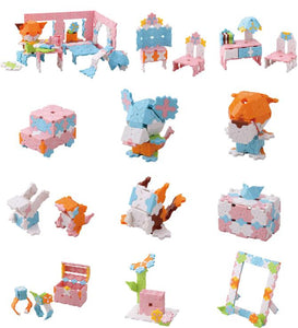 All models featured in the LaQ sweet collection cute house set