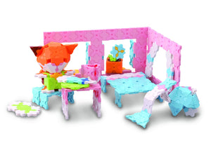 Kittys house featured in the LaQ sweet collection cute house set