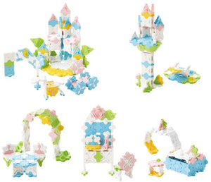 All models featured in the LaQ sweet collection princess garden set