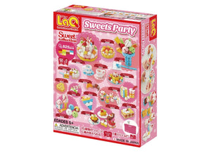 Package back side featured in the LaQ sweet collection sweets party set