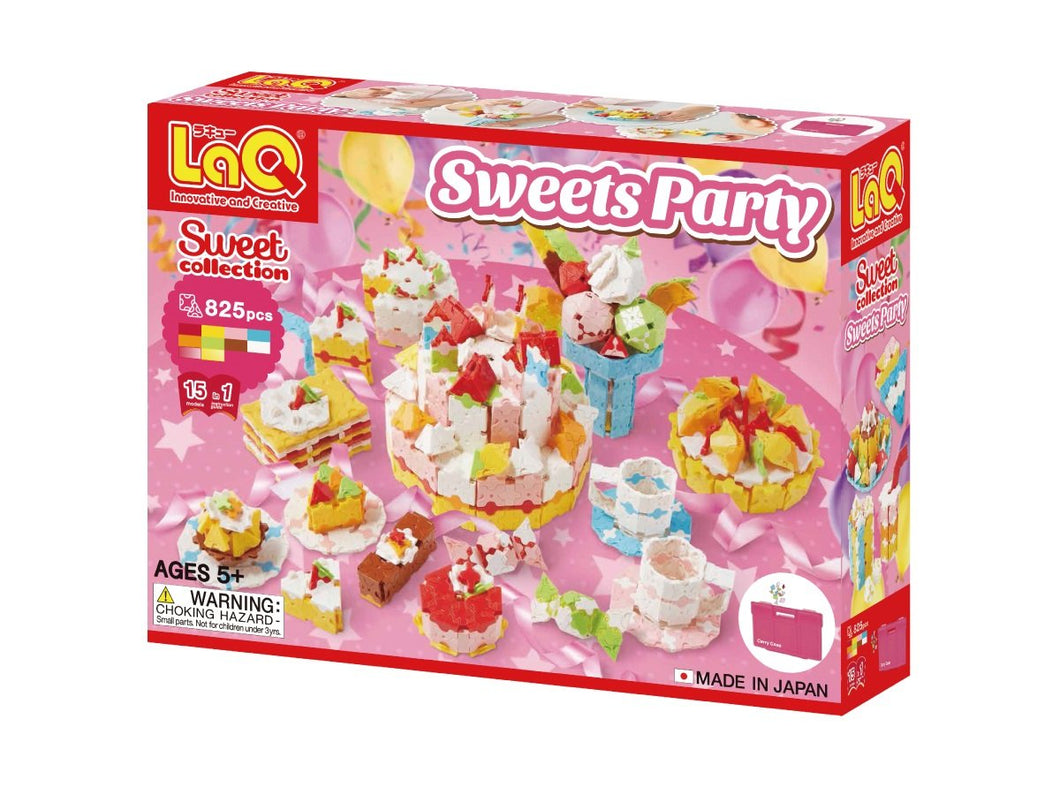 Package front side featured in the LaQ sweet collection sweets party set