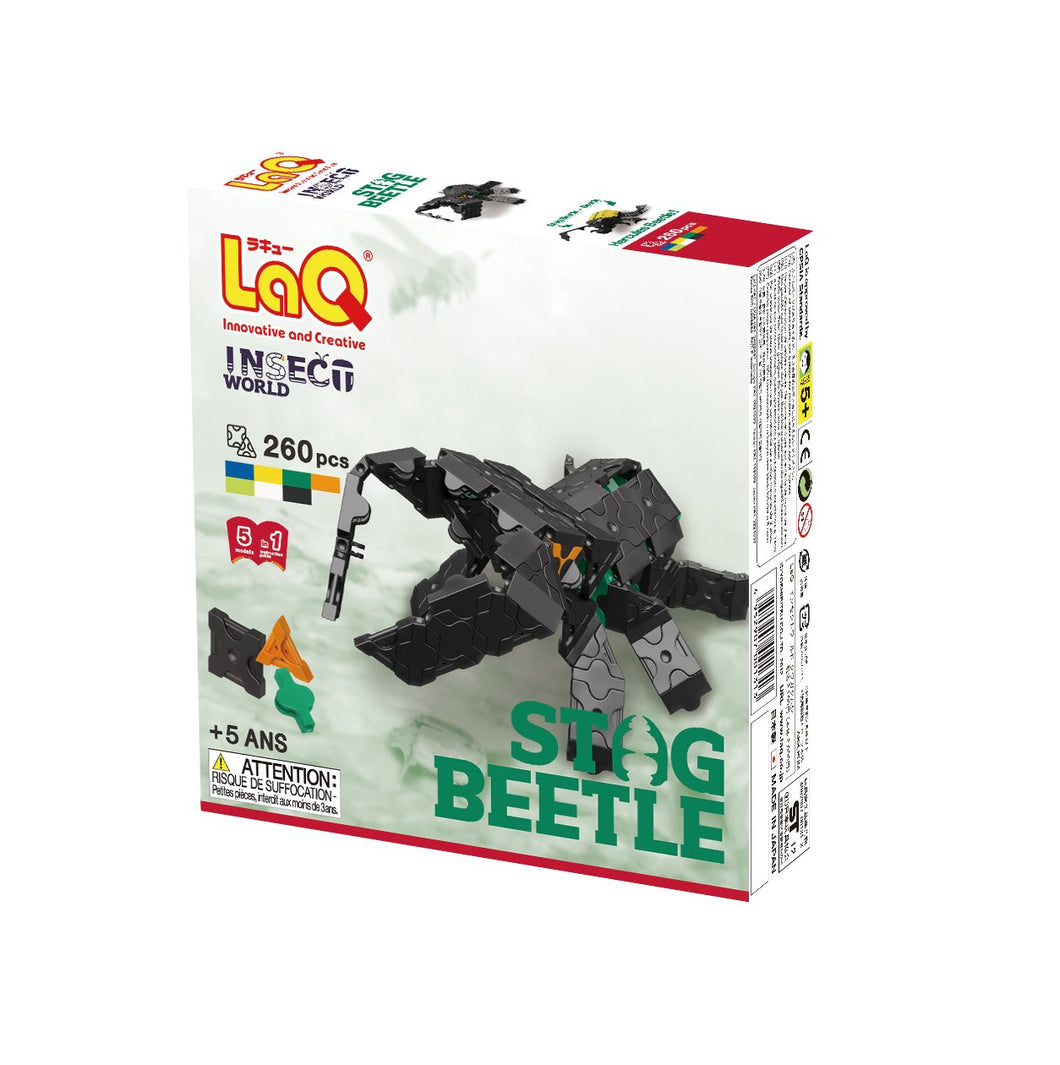 Package featured in the LaQ insect world stag beetle set