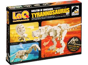 Package featured in the LaQ dinosaur skeleton tyrannosaurus set