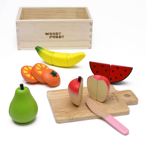 Fruit set full display featured in the woody puddy set
