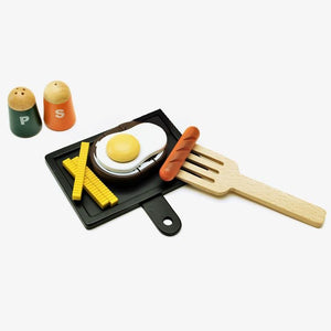 Grilled steak egg set featured in the woody puddy set