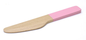 Pink fruit knife featured in the woody puddy set